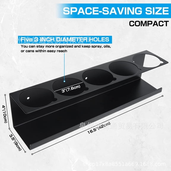 QIDITONG Wall Mounted Storage Rack For Aerosol Can Spray Bottle Holder For Garage And Home Heavy Duty Metal Organizer For Workshop And Tool Room Supplies