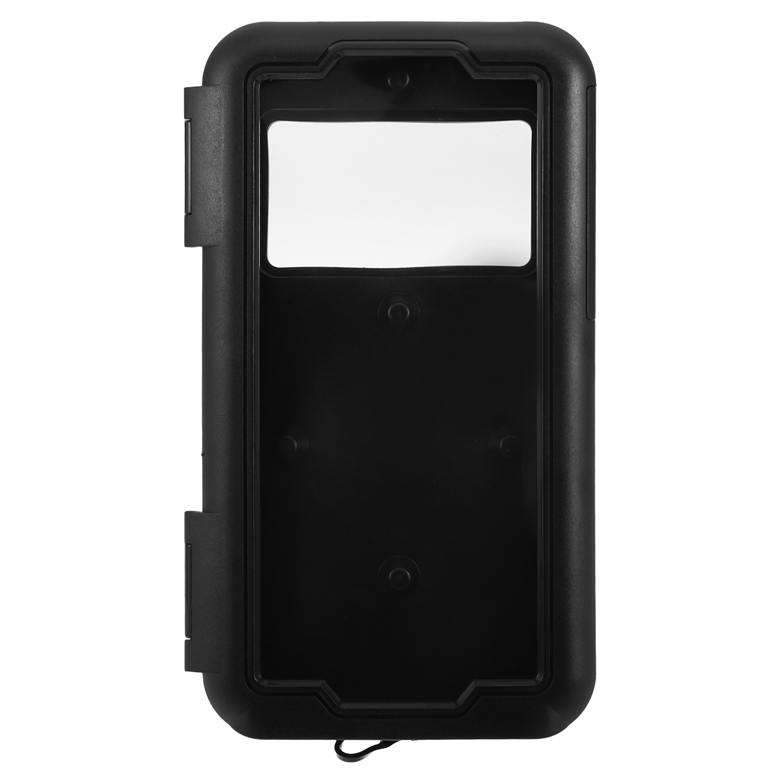 QIDITONG Waterproof Motorcycle Phone Holder With Handlebar Mount Universal Cellphone Clamp For Navigation Anti-Theft Design For Scooter And Bike Black