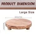 thumbnail image 1 of QIDITONG Wooden Plant Stand Indoor Flower Pot Holder for Succulents Bathroom Tray Flower Pot Stands Plants Shelf Wooden Stool Display Stand, 1 of 5