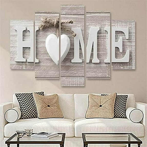 QIEZHON 5Pcs Wall Art for Living Room Home Decorations for Living Room Wall Decor Pictures for Living Room Pictures for Bedroom Wall Decorations Canvas Wall Art for Living Room Home Wall Oil Painting