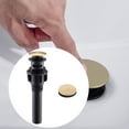 QIEZHON Bathroom Drain With Overflow Bathroom Stopper Up Drain Assembly