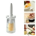 QIEZHON Silicone Oil Brush Oil Dispenser With Brush Glass Olive Oil
