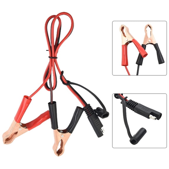 QIFEI 16AWG 2-Pin SAE Quick Disconnect to Battery For Alligator Clips Cable Harness