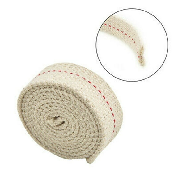 QIFEI 1Pc Cotton Oil Lamp Wick, Replacement Oil Lanterns Wick for Oil Lamps and Oil Burners 1*1m Beige