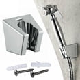thumbnail image 1 of QIFEI 1Pc Shower Head Holder Adjustable Bathroom Shower Handset Holder Head Chrome Wall Mount Bracket Silver, 1 of 12