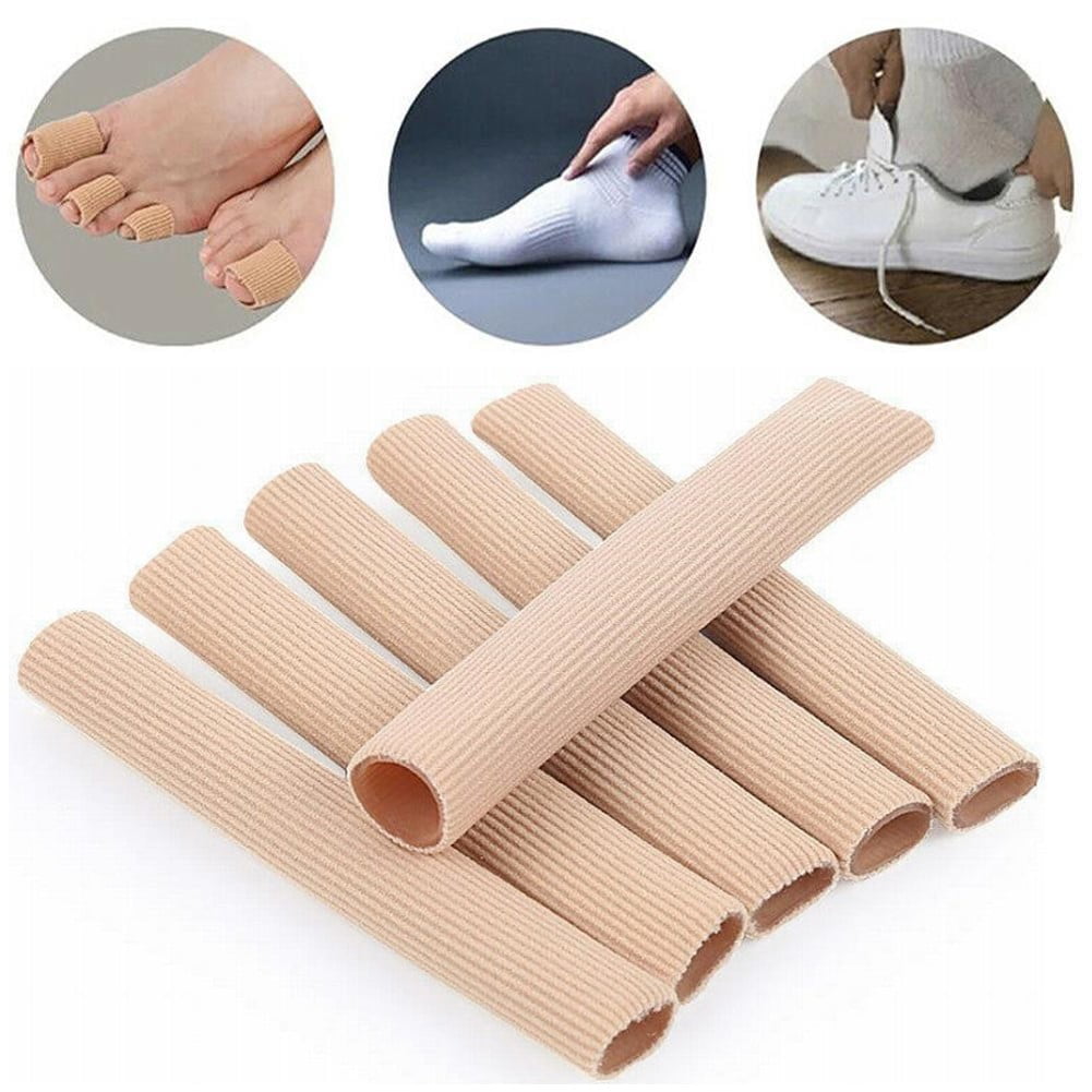 QIFEI 1Pc Toe Cushion Tube Toe Tubes Sleeves Soft Gel Corn Pad Protectors for Cushions Corns