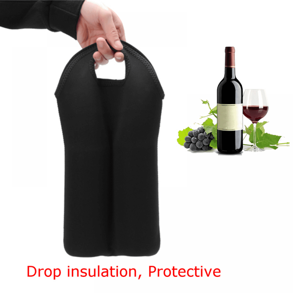 Three Star Neoprene Insulated Wine Bottle Holder Carrier