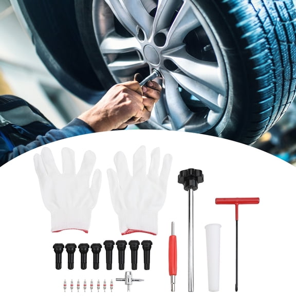QIFEI 22pcs quick Change Tire Valve Tool Kit fit for Cars,ATVs,Trucks,Motorcycles,etc.