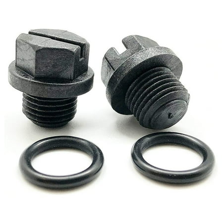 QIFEI Heavy Duty Pool Pump Pipe Plug Set with Gasket, Outdoor Spa Accessories (2 Pack)