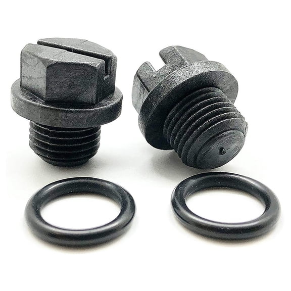 QIFEI Heavy Duty Pool Pump Pipe Plug Set with Gasket, Outdoor Spa Accessories (2 Pack)