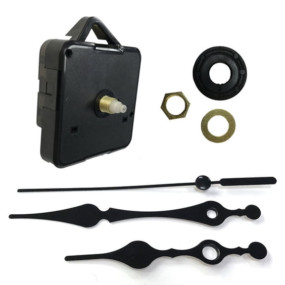 QIFEI High Torque Long Shaft Clock Movement Mechanism DIY Kit Battery Powered(Not Included) Hand Too Black