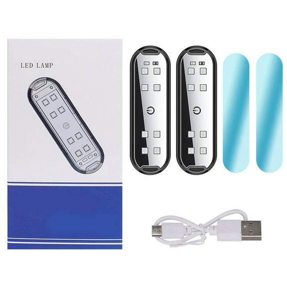 QIFEI LED Car Door Sill Panels Welcome Light Wireless USB Rechargeable Flashing Light