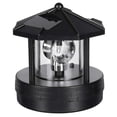 thumbnail image 1 of QIFEI LED Solar Powered Lighthouse, 360 Degree Rotating Lamp Waterproof Statue Rotating Lights for Garden Yard Outdoor Decor Black, 1 of 2