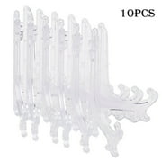 QIFEI Plastic Easels or Stand/Plate Holders to Display Pictures or Other Items at Weddings, Home Decoration, Birthdays, Tables (10 Pack)