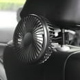 thumbnail image 1 of QIFEI USB Suction Cup Single Head Car Dashboard Cooling Fan Adjustable, 1 of 9