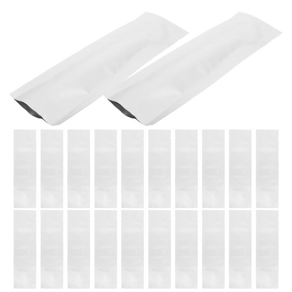 QIFULL 100Pcs Safety Vacuum Pouches Plated Silver Color for Long Term Powdered Beverage and Protein Storage