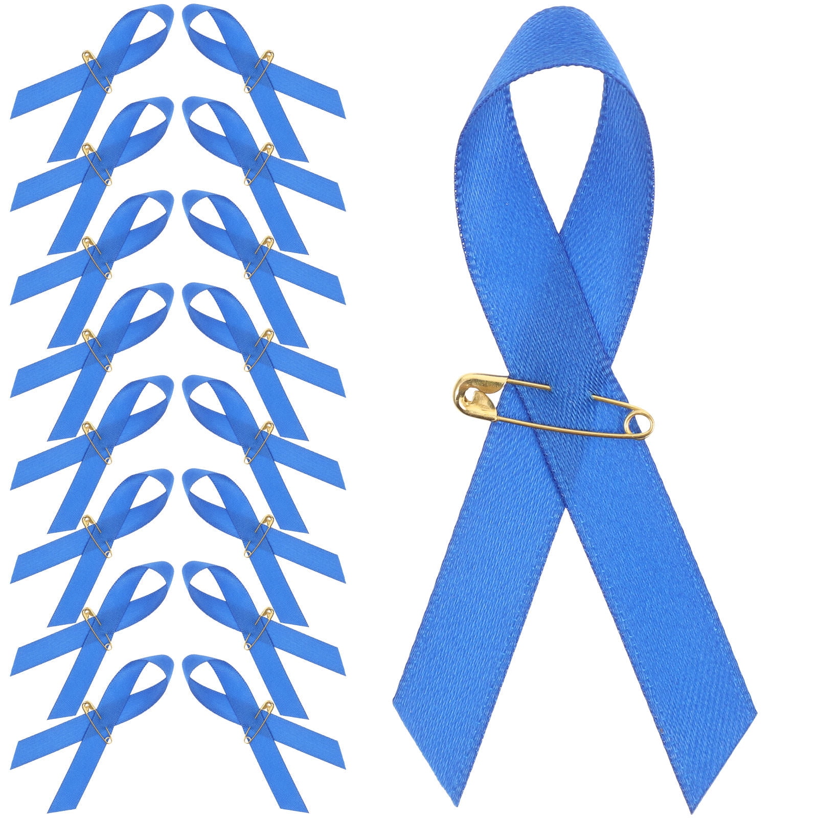 Protective Ribbon QIFULL Tear Resistance Ribbon Brooch Iron Blue 100pcs - Walmart.com