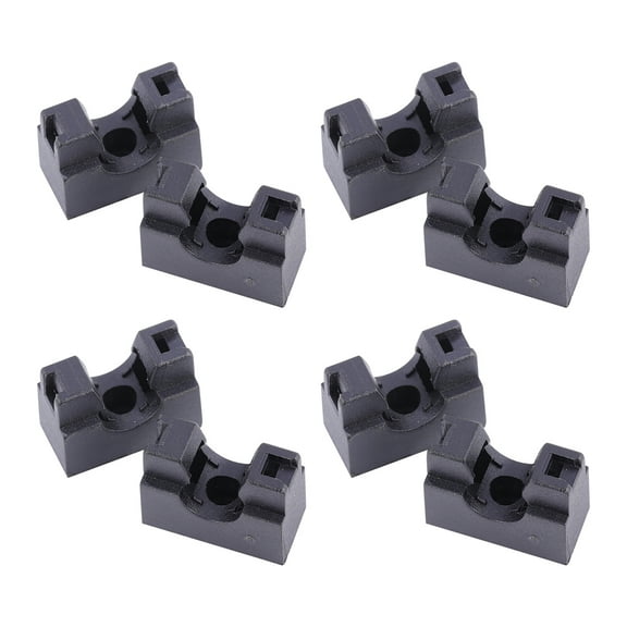 QIFULL 10Pcs Hose Bracket Pipe Mount Black Nylon Hose Stand Rust Resistant Support