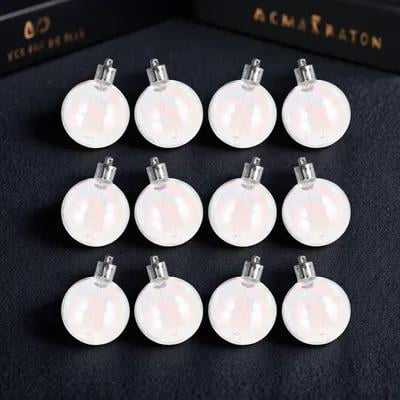 QIFULL 12Pcs Christmas Ball Decorations Transparent Bubble Balls for Party Decoration Gifts