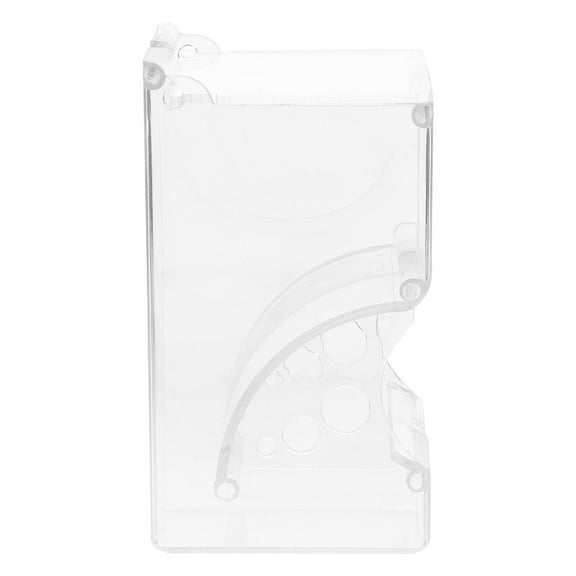 QIFULL Transparent Automatic Small Pet Food Feeder Reusable Wear Resistant Bunny Feeder