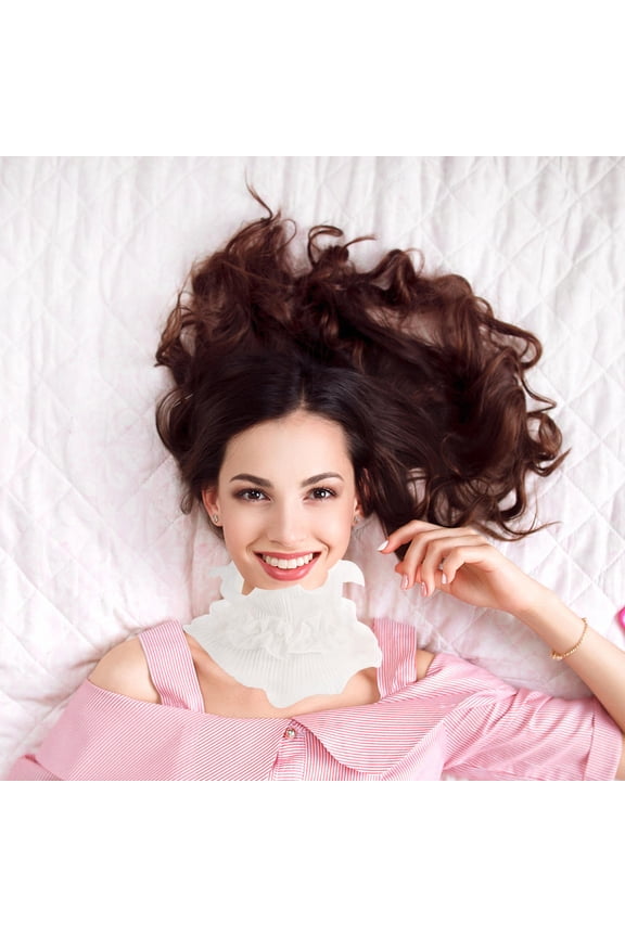 1Pack Detachable Faux Collar Shawl Ruffle High Turtleneck for Women Warmth Layering Multifunctional Use