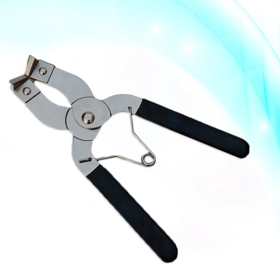 QIFULL Spring Steel Ratchet Piston Ring Caliper with Vinyl Grip for Car Engine Repair