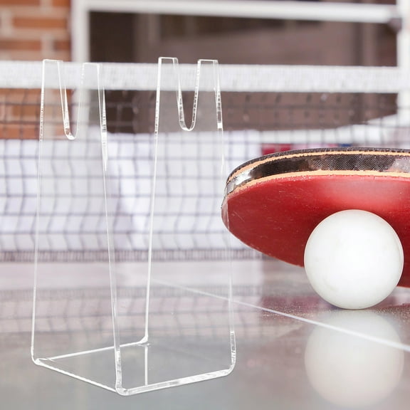 QIFULL 1Pcs Elegant Acrylic Ball Holder Stand Pong Storage Rack for Sports Equipment Display in Game Room
