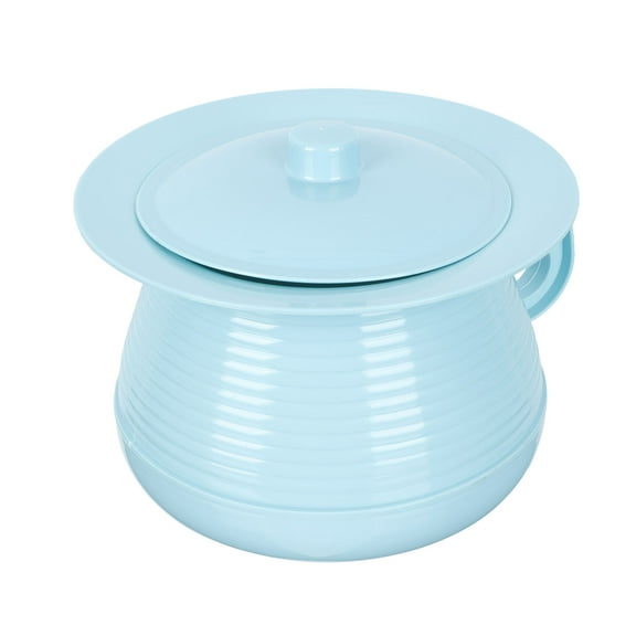 QIFULL Bedroom Bucket Blue Portable Storage Pot 1Pcs
