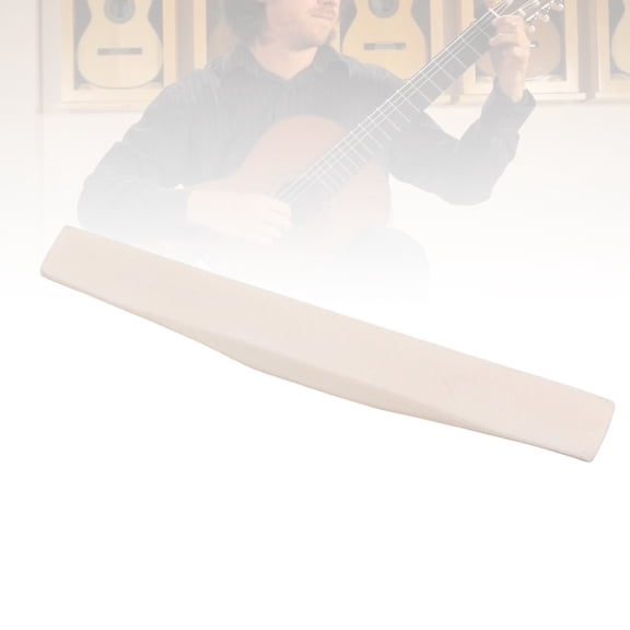 QIFULL 1Pc Guitar Bridge Saddle in Ivory Bone for Acoustic Guitar Portable and Easy to Use