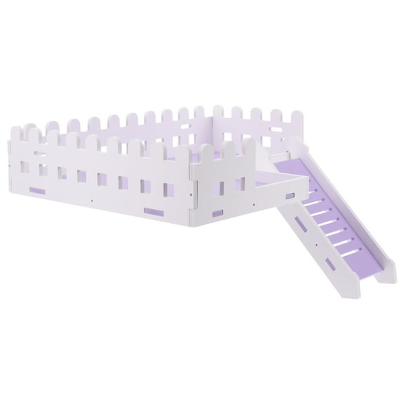 QIFULL PVC Violet Small Pet Platform for Hamster and Guinea Pig Cage with Anti Biting Feature