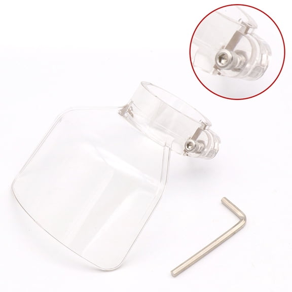 QIFULL Transparent Drill Protective Cover for Drilling Use Adjustable Shield with Easy Access