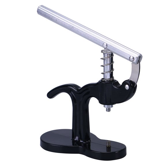 QIFULL Watch Press Tool with Metal Press and Plastic Dies for Watch Case Closer Black