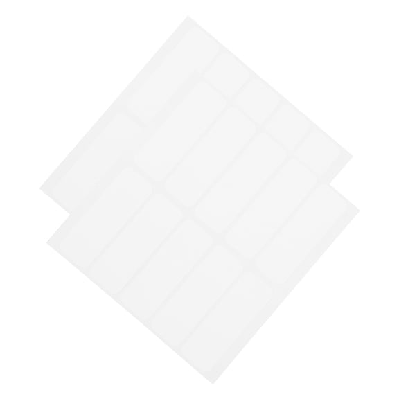 QIFULL Qifull Writable Iron-on Fabric Labels, White Copperplate for Home Use 20Pcs