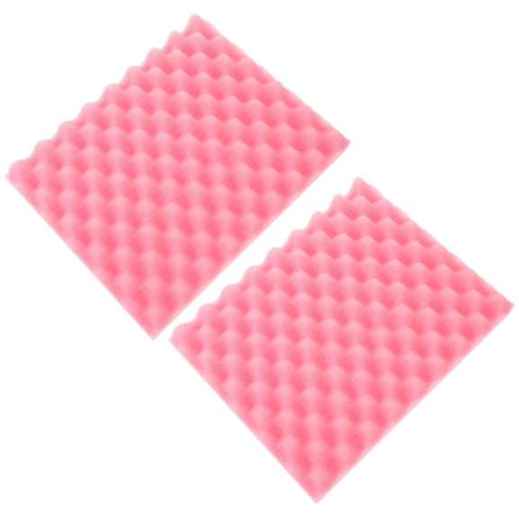 QIFULL 2PCS Sugar Paste Flower Former Fondant Flower Mats Pink Drying Sponge for Cake Decorating