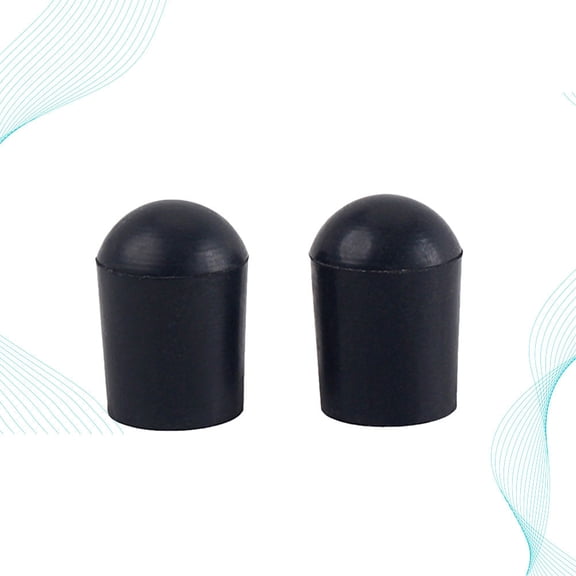 QIFULL 2Pack Cello Endpin Tip Mat Prevent Abrasion and Rust for Stringed Violin Parts Black