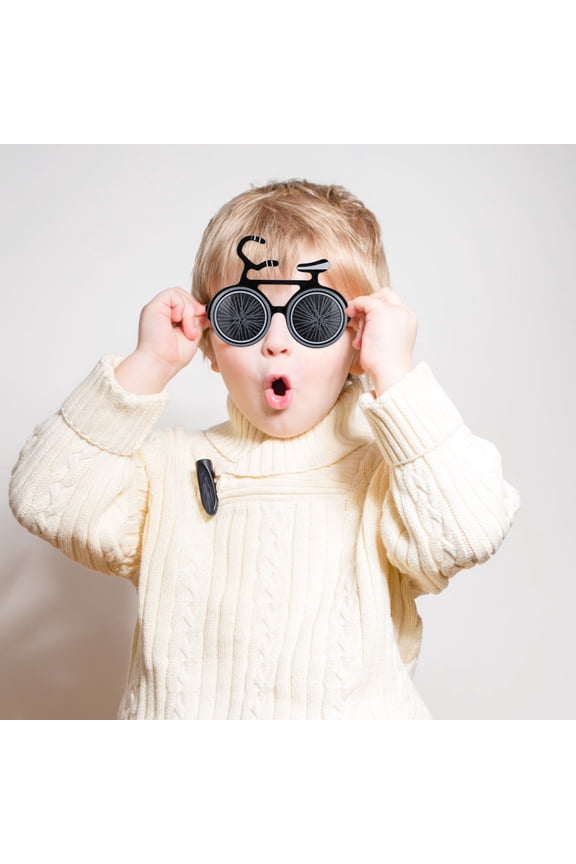 Back to School Birthday Sunglasses Photo Props Glasses Bike Shape 2Pcs