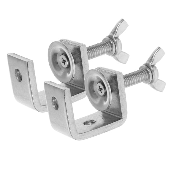QIFULL Stainless Steel C-Clamp, Strong Clamping Force, Easy to Use, 2Pcs