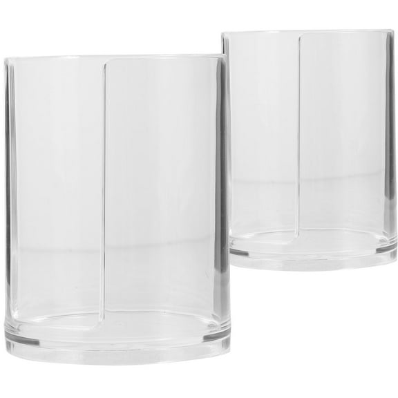 QIFULL 2Pcs Transparent Acrylic Cup Rack Coffee Cup Holder for Restaurants and Lounges