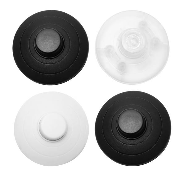 QIFULL Foot Switch for Lamp White 4 Pcs On-Off Control Round