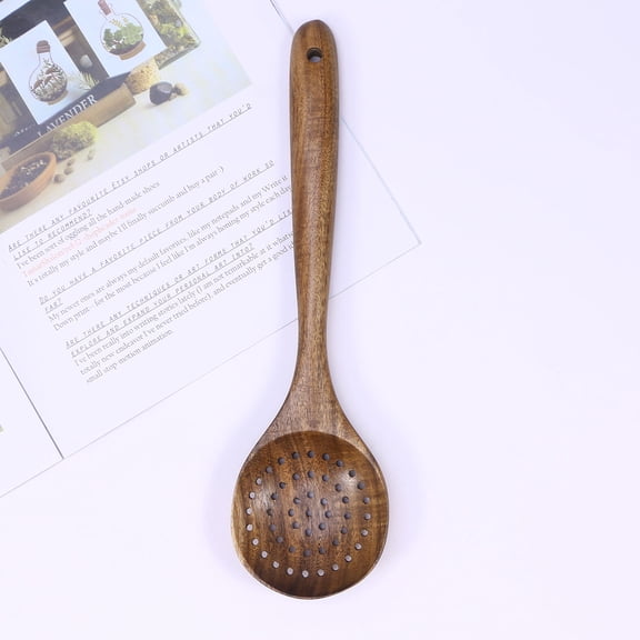 QIFULL Light Brown Wood Kitchen Gadget Handmade Natural Grain Pattern