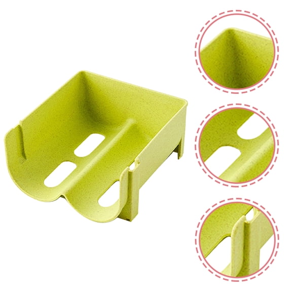 QIFULL 3Pcs Green Multi Function Beer Rack Stackable Beverage Storage Organizer for Refrigerator