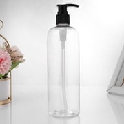 QIFULL 4Pcs Press Pump Bottles Transparent Refillable Emulsion Bottles for Travel Liquid Storage
