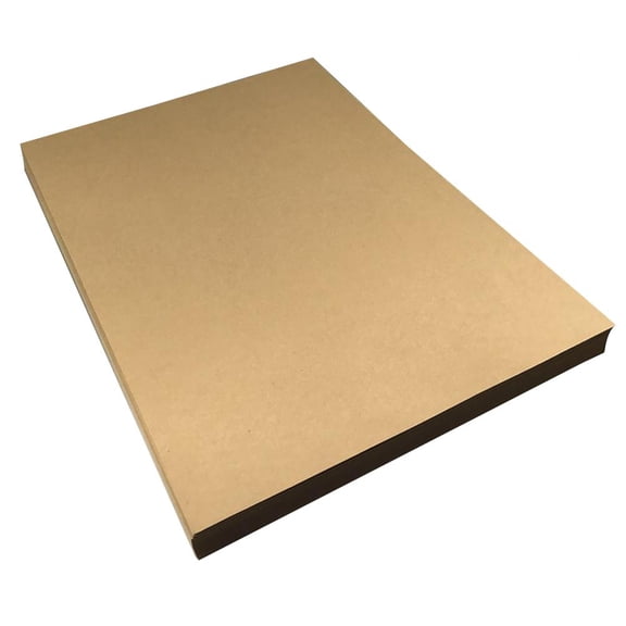 QIFULL Vintage Blank Kraft Paper Light Brown for Writing and Letter Stationery