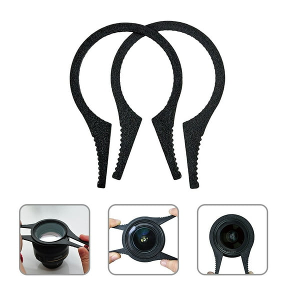 QIFULL 6Pcs Black Camera Lens Remover Wrench Tool for Uv Cpl Nd Filter Removal