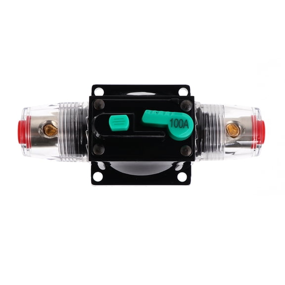 QIFULL Black Circuit Breaker 1Pcs with Automatic Recovery and Manual Reset for Car Audio and Boat Systems