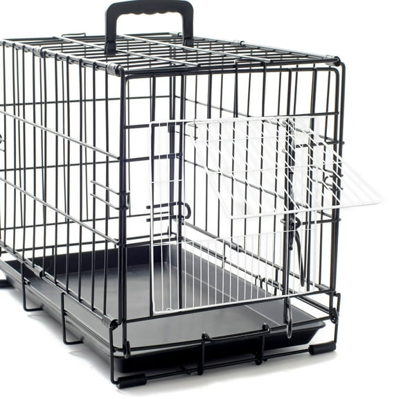 QIFULL DIY Dog Crate Fence Door Iron Wire White Pet Enclosure 1 PCS