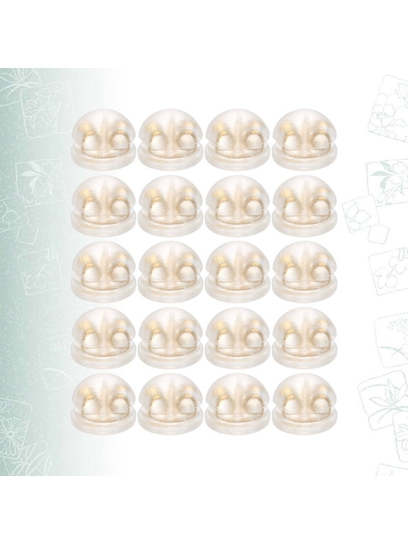 Earring Backs 20Pcs Golden Round for Women and Men Earrings