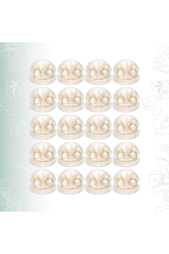 Earring Backs 20Pcs Golden Round for Women and Men Earrings
