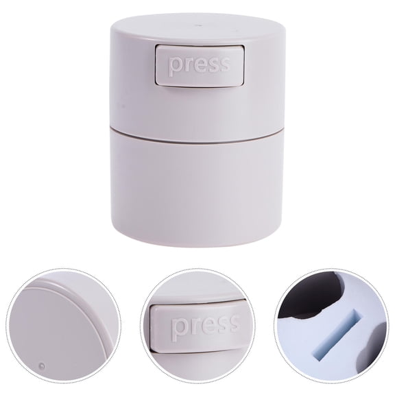 QIFULL eyelash storage case Eyelash Glue Storage Jar Grey Portable Makeup Artists Home Use 1Set