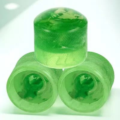 QIFULL 1Set Green Plastic Guitar Knobs Durable Replacement for Electric Guitar and Bass with Wrench